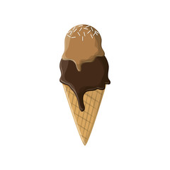 Ice cream icon. security system warning and protection theme. Isolated design. Vector illustration