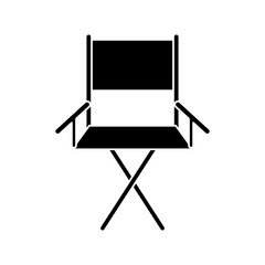 Cinema directors chair icon. Movie video media and entertainment theme. Isolated design. Vector illustration