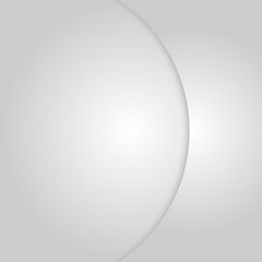 Empty card circle with shadow for design.