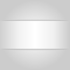 Empty card rectangle with shadow for design.