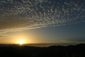 野迫川村の夜明け
