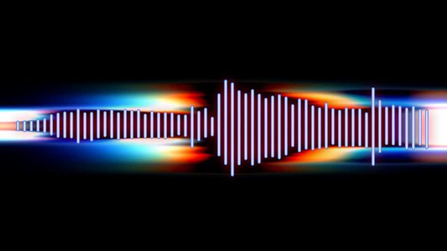 digital audio spectrum sound wave effect