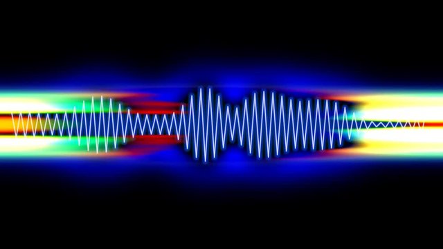 digital audio spectrum sound wave effect