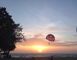 sunset at beach