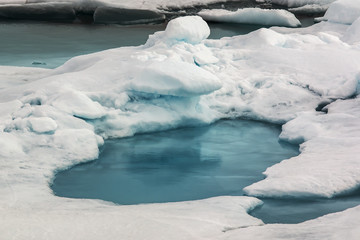 Arctic ice melts