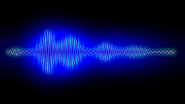 digital audio spectrum sound wave effect