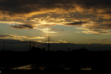 Sonnenaufgang über Oberhausen