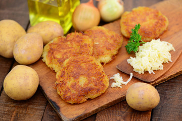 Kartoffeln Öl Reibekuchen