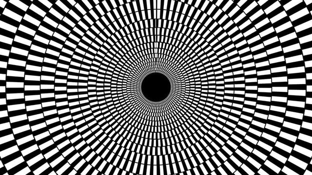 Reaveling Through a Psychedelic Black and White Circles