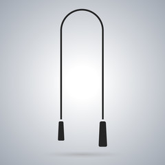 Icon skipping rope, vector illustration.