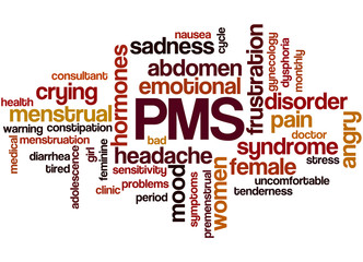 PMS, word cloud concept 9