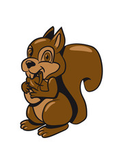 Squirrel fruition sweet