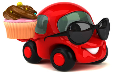 Fun car - 3D Illustration