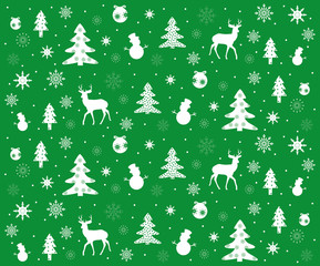 Christmas seamless pattern, beautiful illustrations