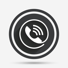 Phone sign icon. Call support symbol.