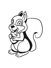 Squirrel fruition sweet