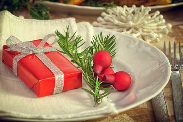 Christmas Table Setting