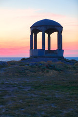 romantic gazebo on seaside