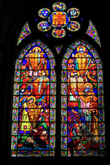 Stained glass window, Chalons cathedral