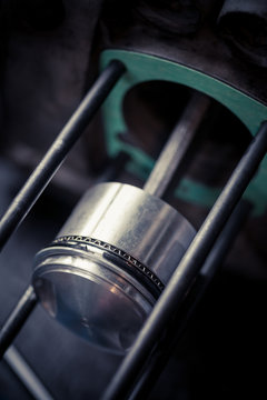 Motorcycle piston detail