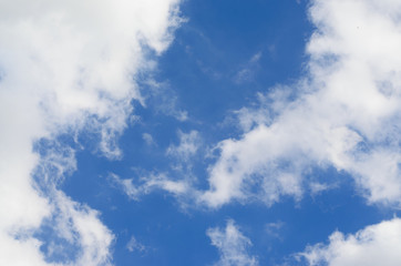 Clound in blue sky for blackground