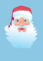 Happy Santa Claus face