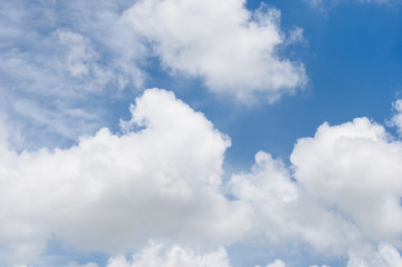 Naklejka na ściany i meble blue Sky with cloudy in sunny day,nautre background