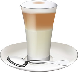bicchiere di caffè latte