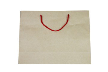 paper bag isolated on white background