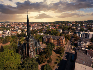 gera aerial view Johanniskirche town church