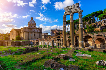 Obraz premium Forum of Caesar in Rome, Italy