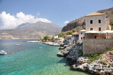 Limeni, the harbor of Areopolis, on the Mani Peninsula
