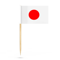 Mini Paper Japan Pointer Flag. 3d Rendering
