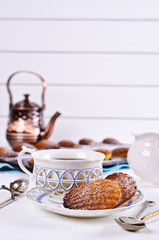 Homemade biscuits madeleines