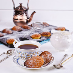 Homemade biscuits madeleines
