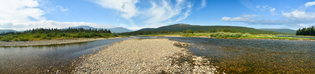 Northern Urals. The river in the national Park 