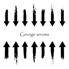 Vector Arrows isolated. Brushes