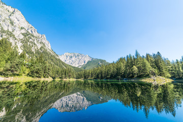 Panorama Aufnahme Grüner See