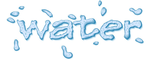 inscription drops of water