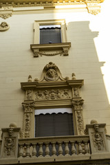 Traditional architecture of the center of the Spanish city of Ca