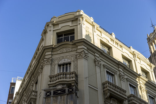 Traditional architecture of the center of the Spanish city of Ca