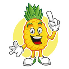 Got an idea pineapple mascot, pineapple character, pineapple vector