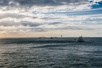 Sailboats and Parasails