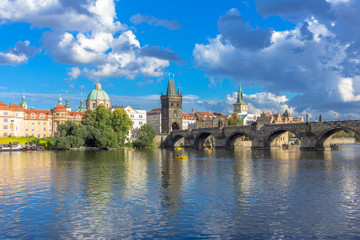 Fototapeta na wymiar Charles bridge in Prague, Czech republic