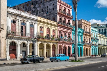 Fototapete Havana Old Havana Downtown Street - Havanna, Kuba