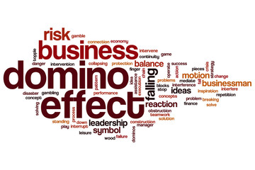 Domino effect word cloud