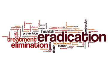 Eradication word cloud