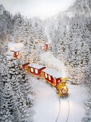 Amazing cute christmas train