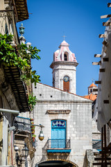Buildings and Havana Cathedral tower - Havana, Cuba