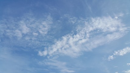 blue sky and scatter cloud